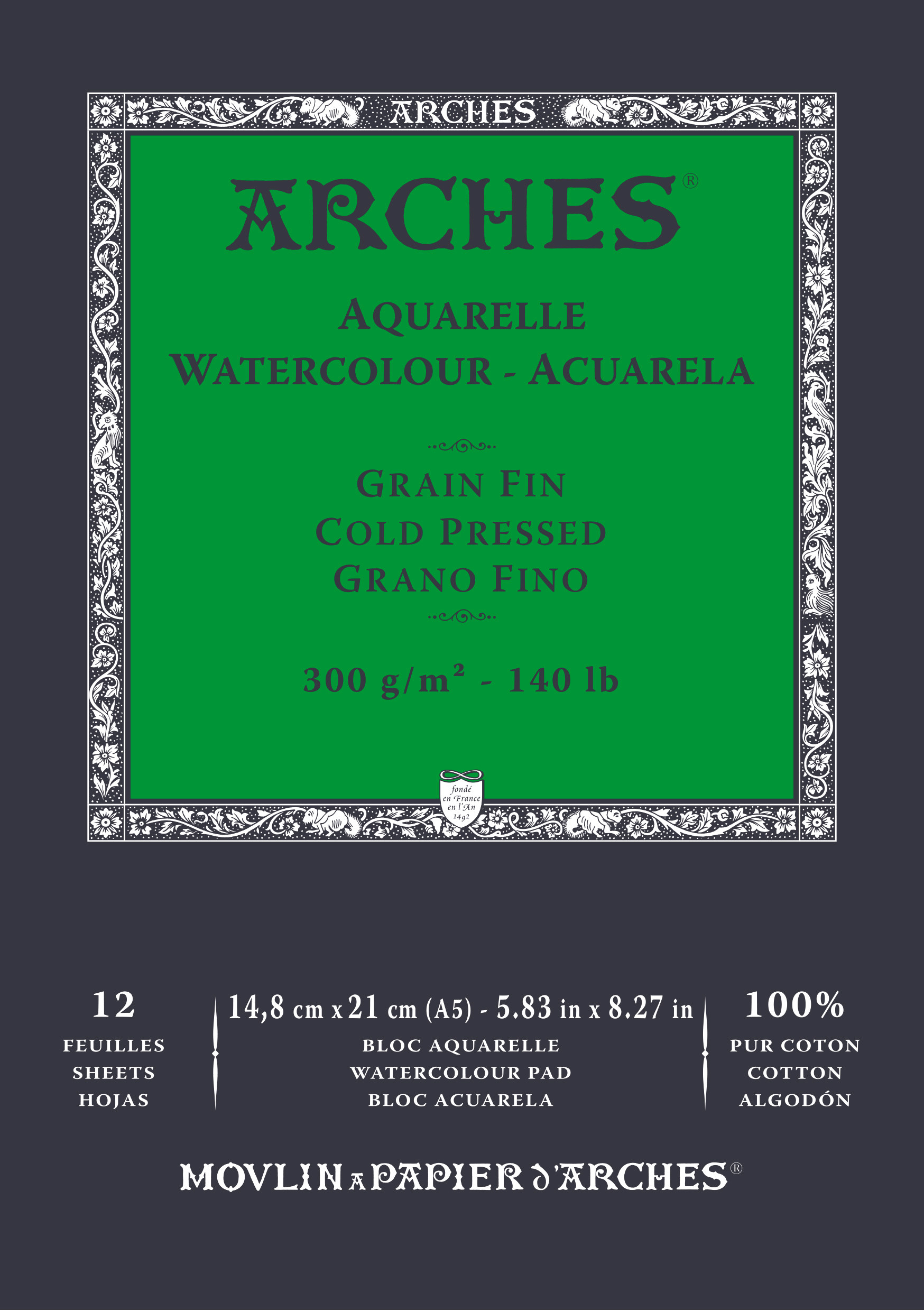 Arches : Aquarelle Pad 300gsm