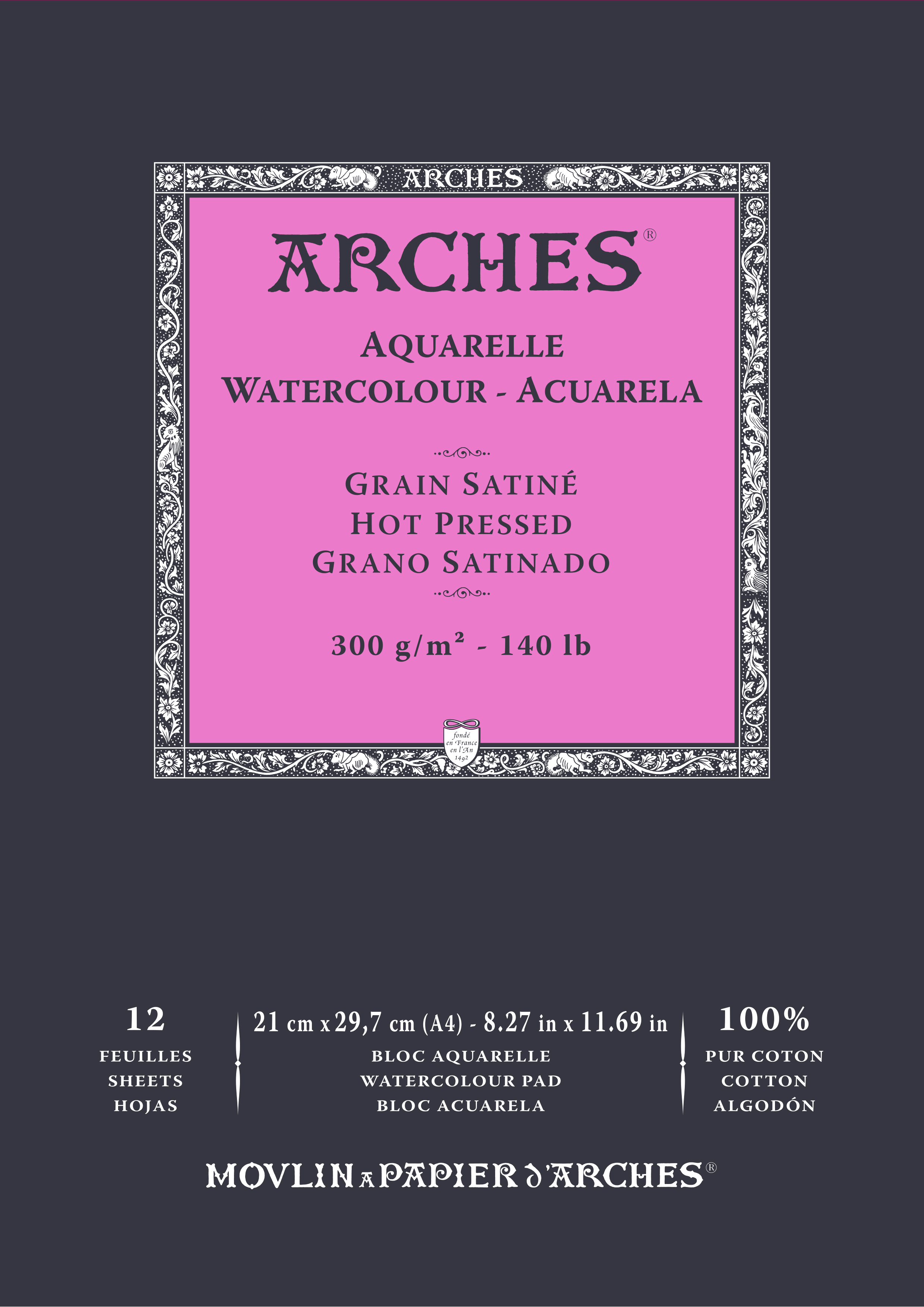 Arches : Aquarelle Pad 300gsm
