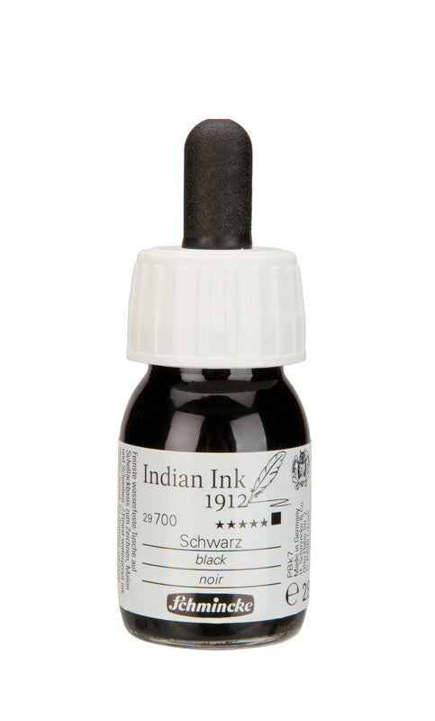 Schmincke : Black Indian ink 1912 - 28 ml