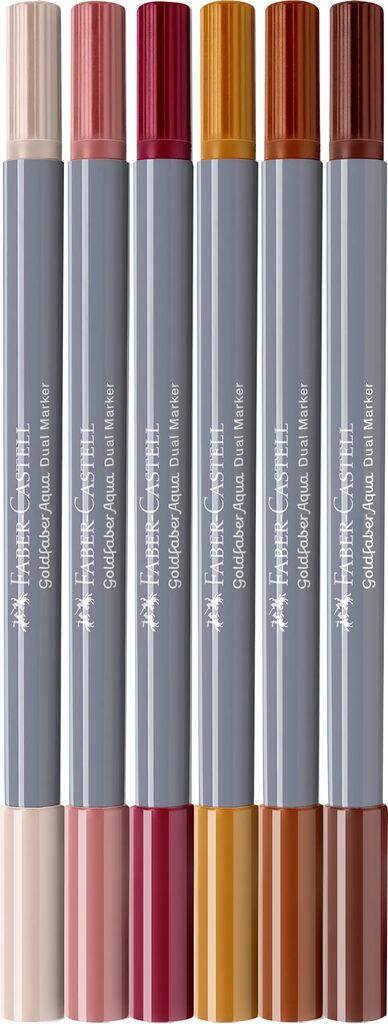 Faber-Castell : Goldfaber Aqua Dual marker sæt - Boho