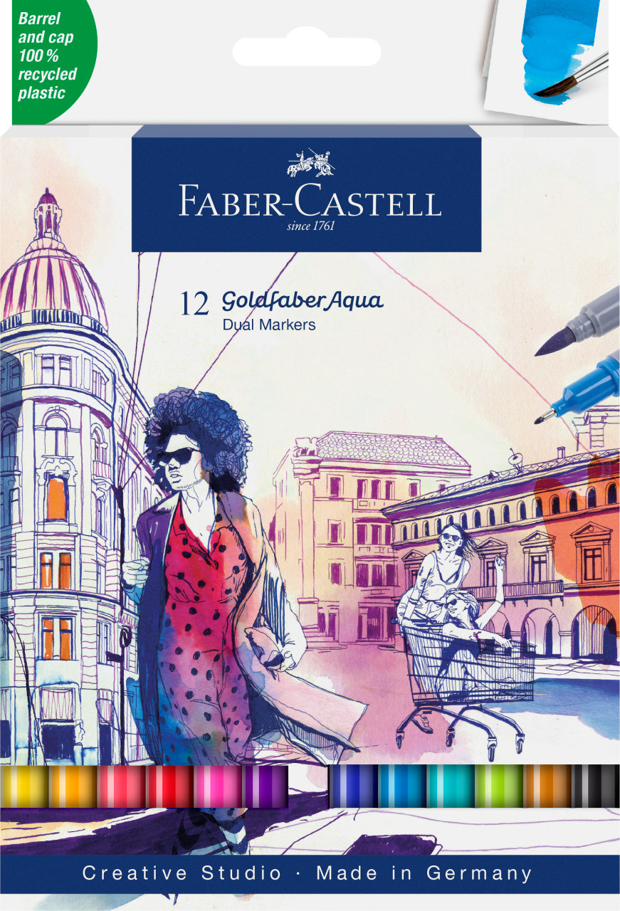 Faber-Castell : Goldfaber Aqua Dual maker Basic sæt