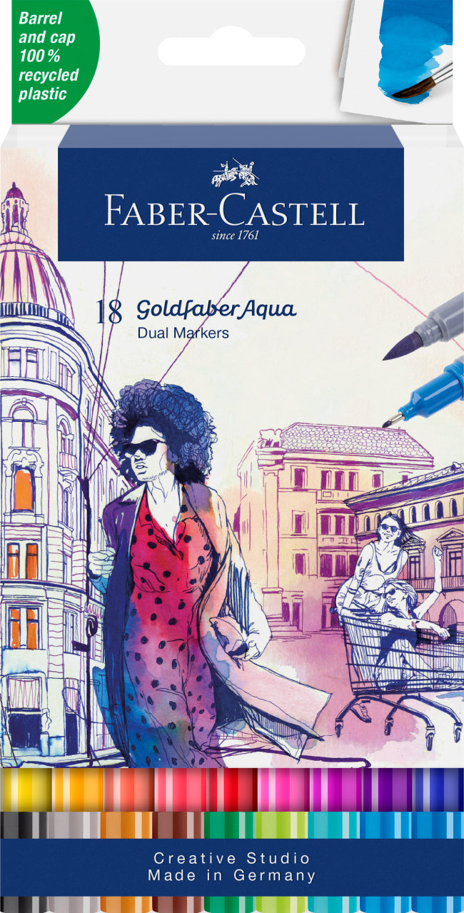 Faber-Castell : Goldfaber Aqua Dual maker Basic sæt