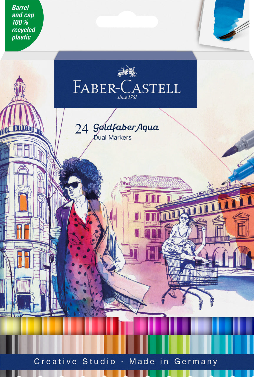 Faber-Castell : Goldfaber Aqua Dual maker Basic sæt