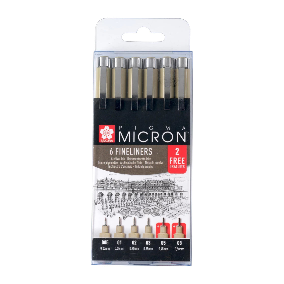 Sakura : Pigma Micron Black ink Sets