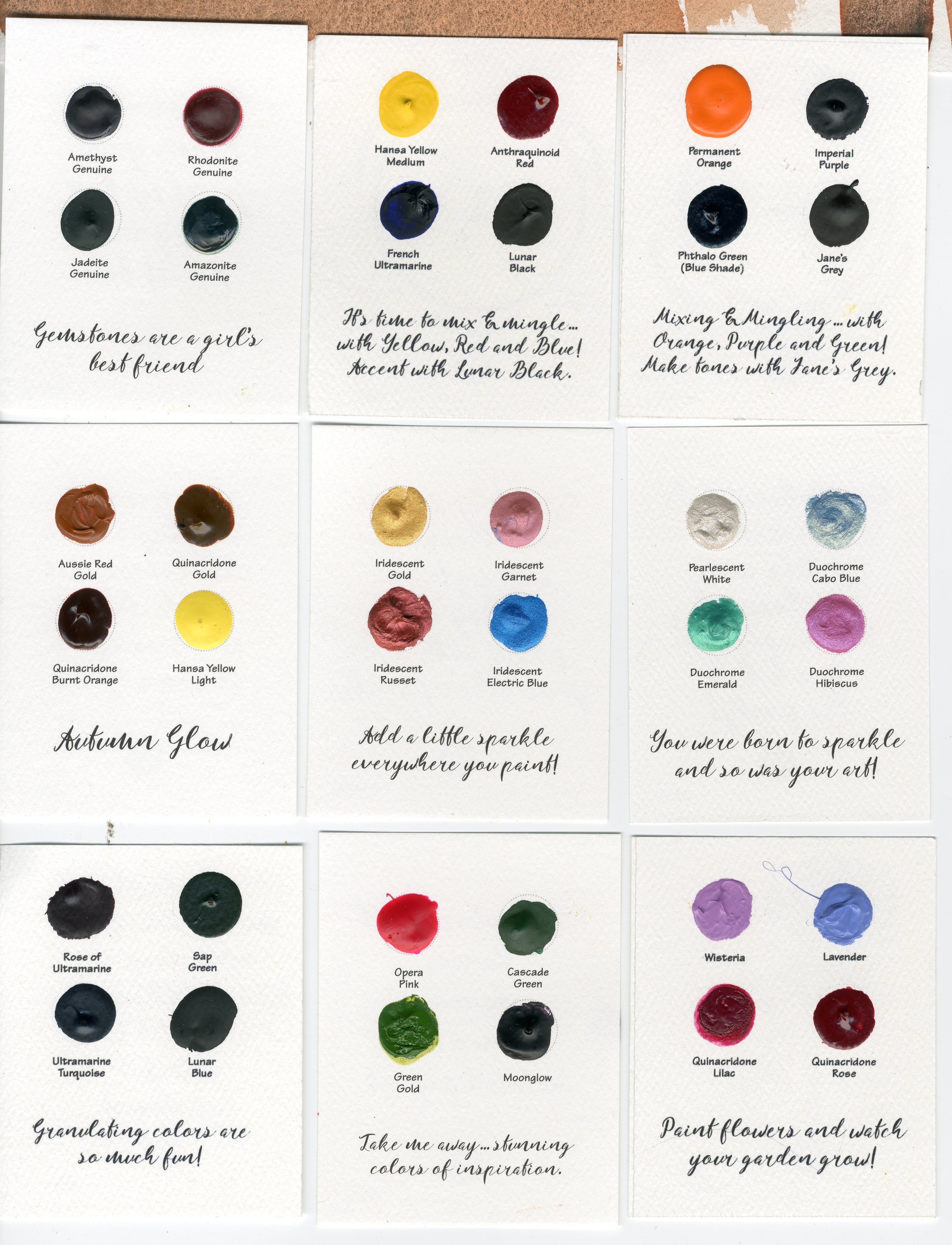 Daniel Smith : Extra Fine Watercolor Dot card Set