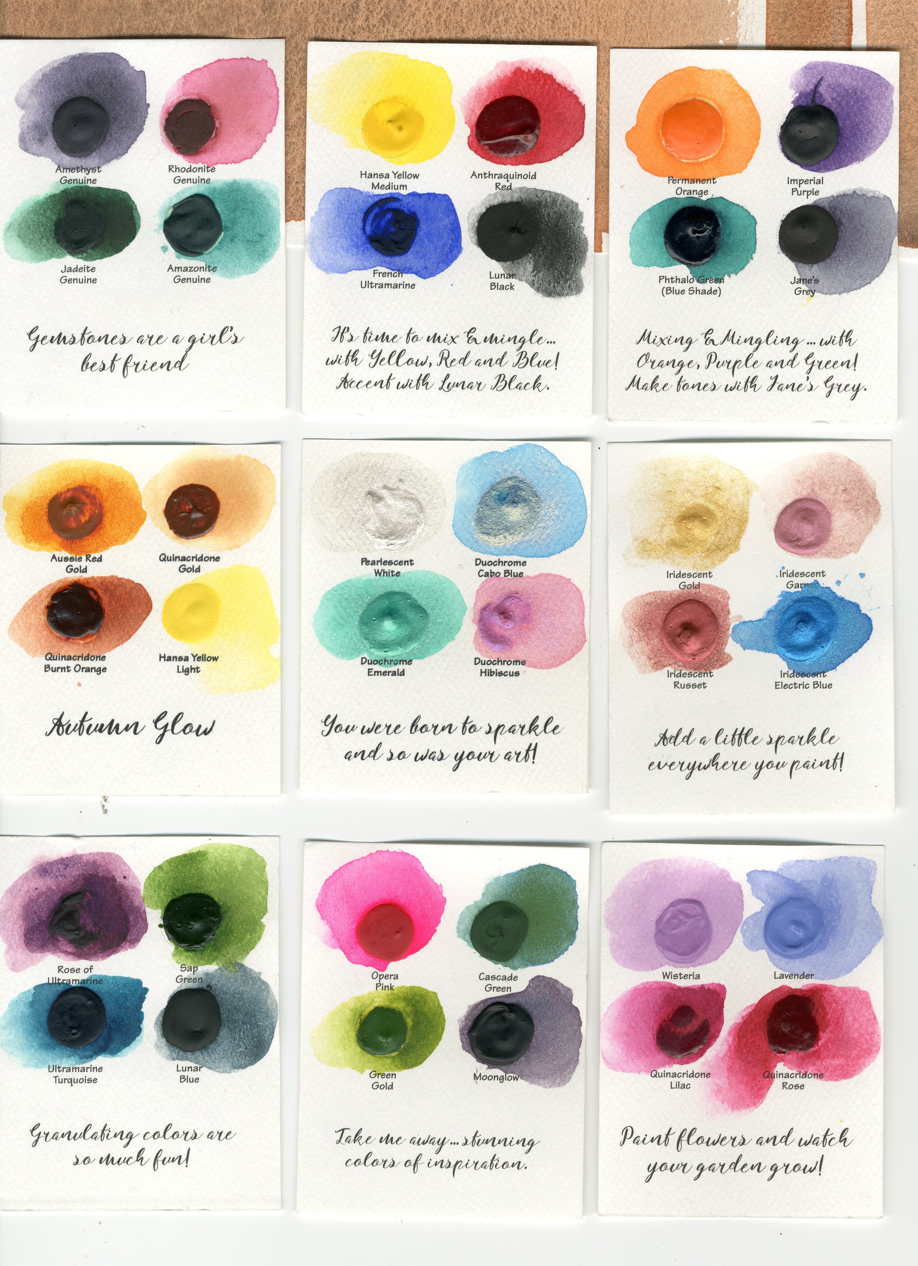 Daniel Smith : Extra Fine Watercolor Dot card Set