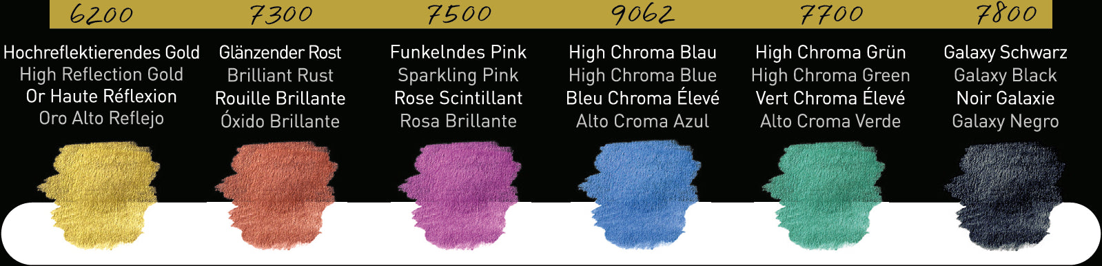 FINETEC : Premium Pearlescent watercolour set - High chroma