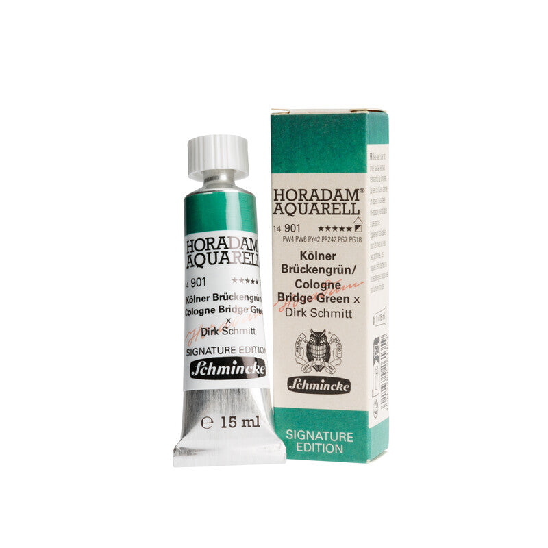 Schmincke : Signature edition 2025 Horadam Aquarell 15ml - Cologne bridge green