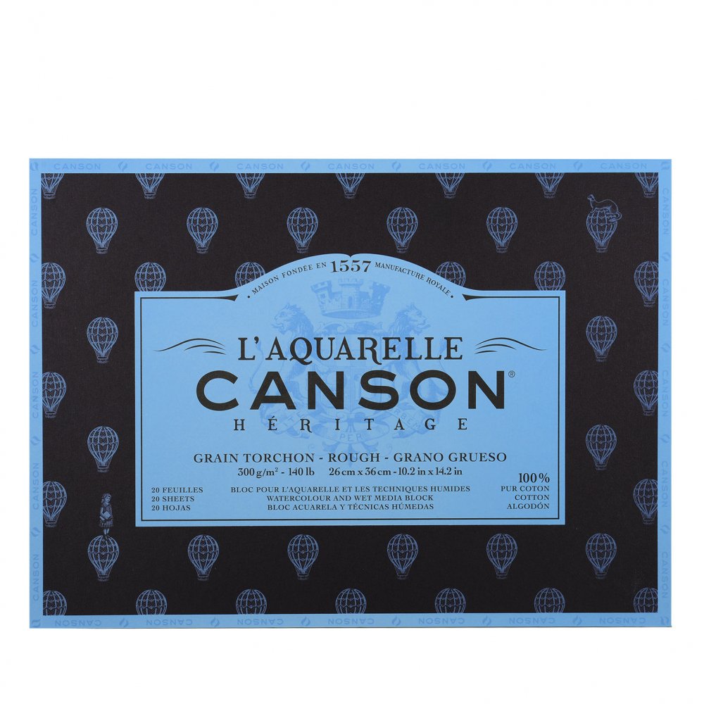 Canson : Héritage Akvarel Block 300gsm Rough - 18 x 26cm
