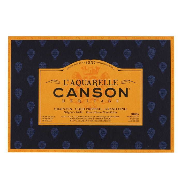 Canson : Héritage Akvarel Block 300gsm Coldpress