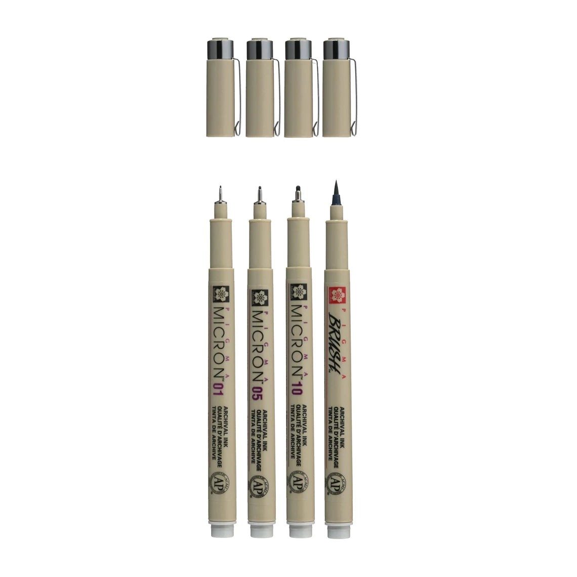 Sakura : Pigma Micron Light cool grey ink Set - 4 stk.