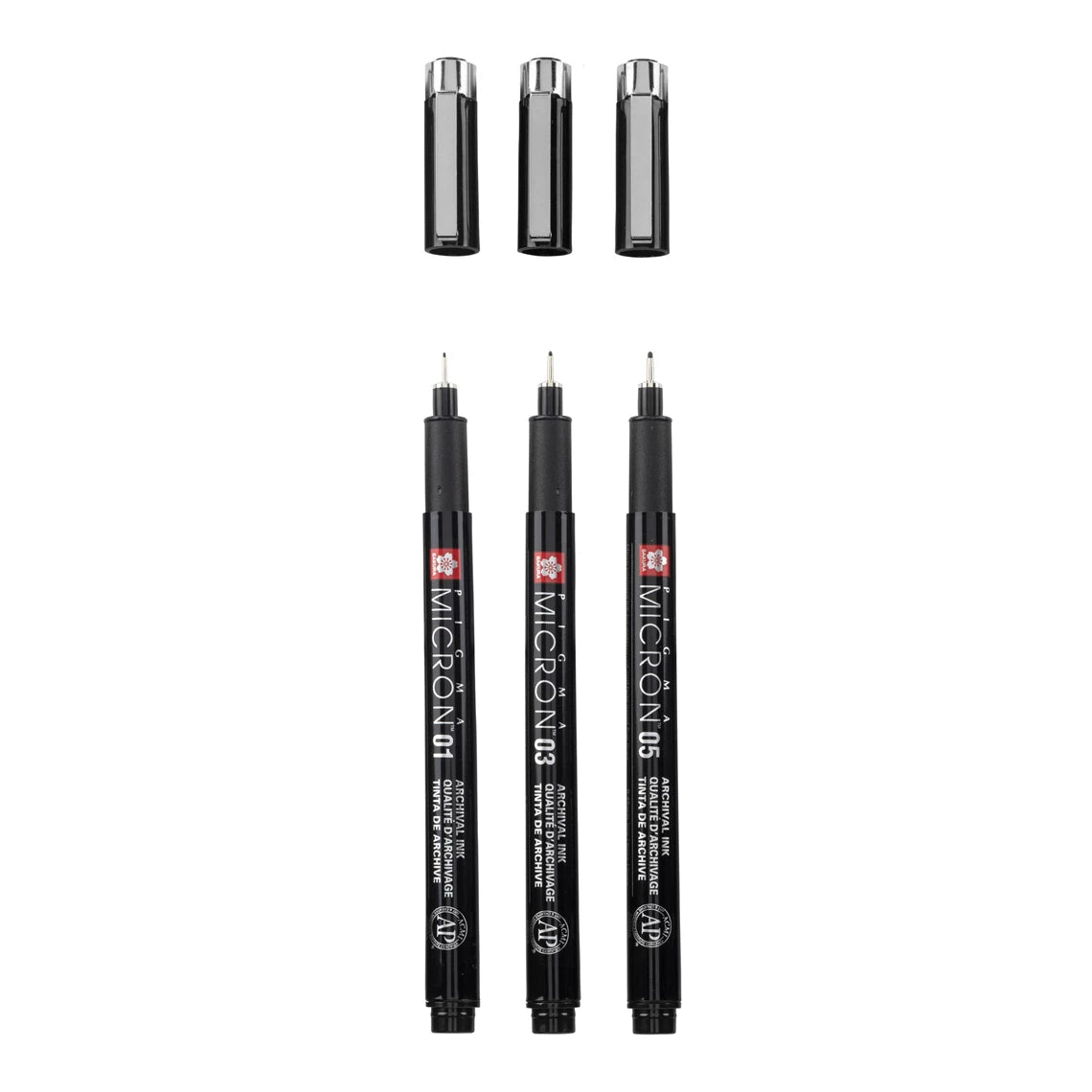 Sakura : Pigma Micron Black edition set - 3 stk.