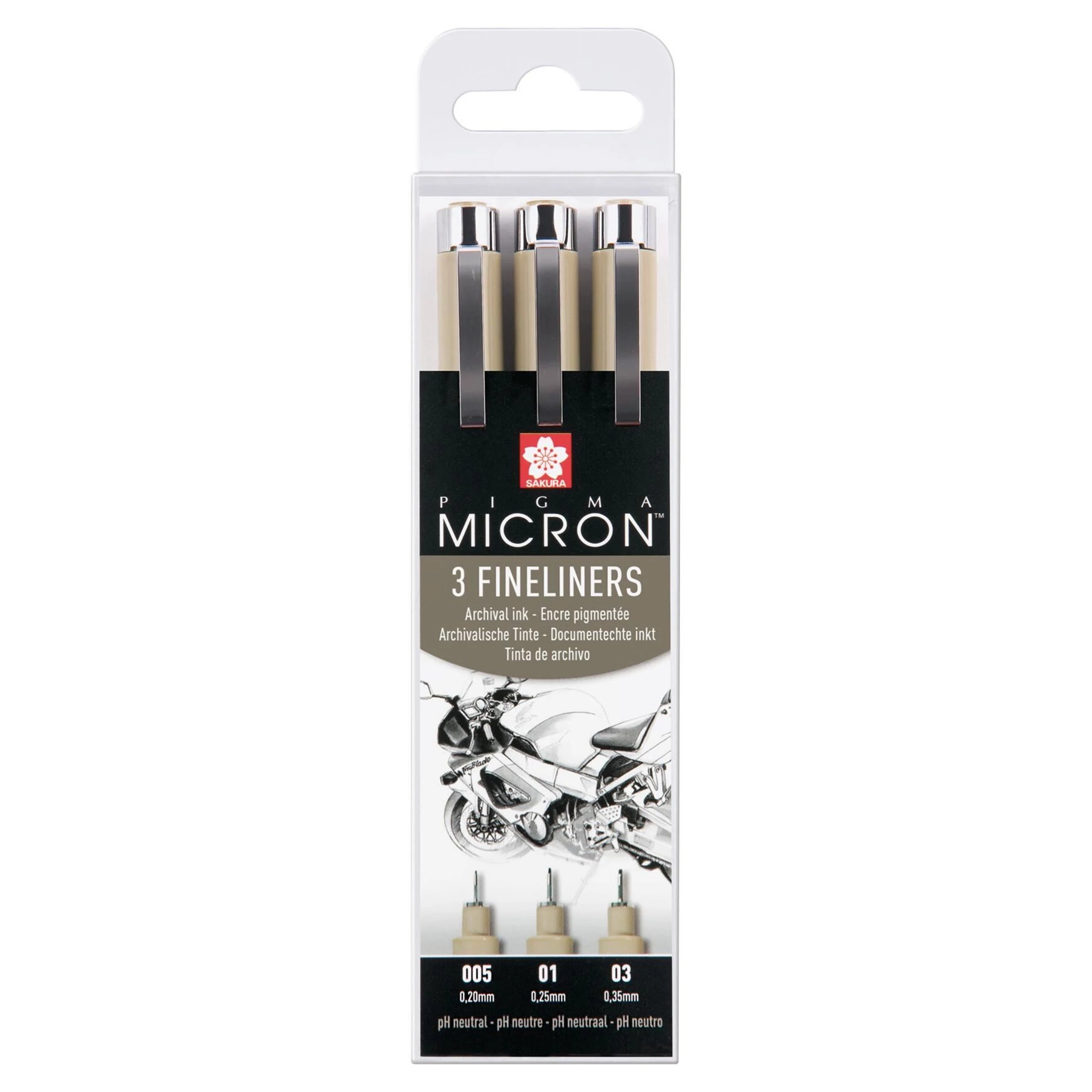 Sakura : Pigma Micron Black ink Sets